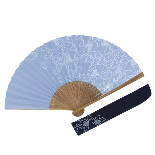 Kyo-sensu (Japanese folding fan) for Men - Traditional Japanese Pattern / Kikko Pattern (Turtle's Shell Pattern) - , Made in Kyoto, Japan , Kyoto sensu