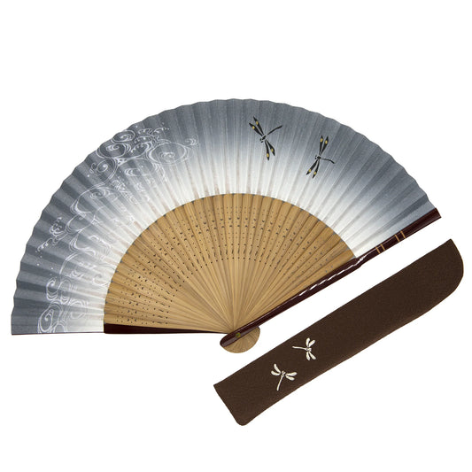 Kyo-sensu (Japanese folding fan) for Men - Dragonfly - , Made in Kyoto, Japan , Kyoto sensu