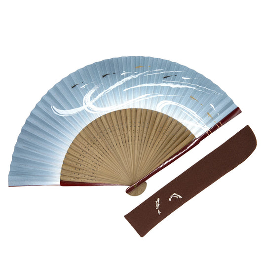 Kyo-sensu (Japanese folding fan) for Men - Sweetfish - , Made in Kyoto, Japan , Kyoto sensu