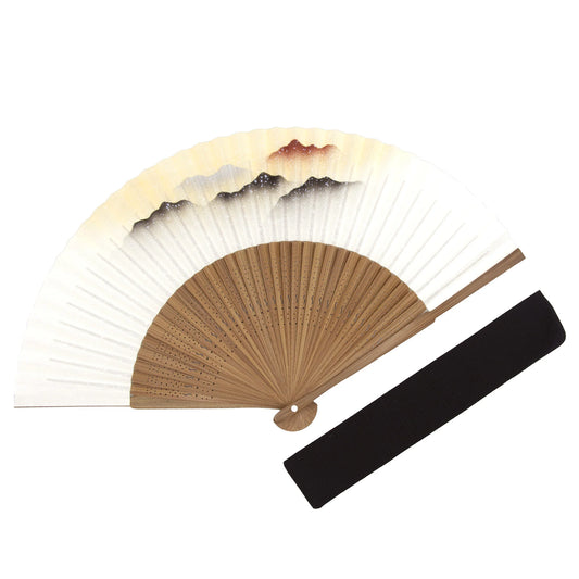 Kyo-sensu (Japanese folding fan) for Men - Mountain - , Made in Kyoto, Japan , Kyoto sensu