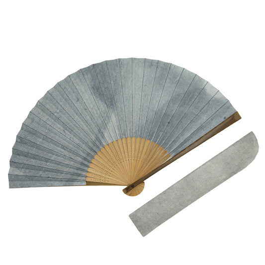 Kyo-sensu (Japanese folding fan) for Men - Kurotani Washi / Navy Blue - , Made in Kyoto, Japan , Kyoto sensu