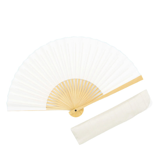 Kyo-sensu (Japanese folding fan) for Women - Traditional Japanese Color / Kōri-iro (Ice Color) -, Made in Kyoto, Japan, Kyoto sensu