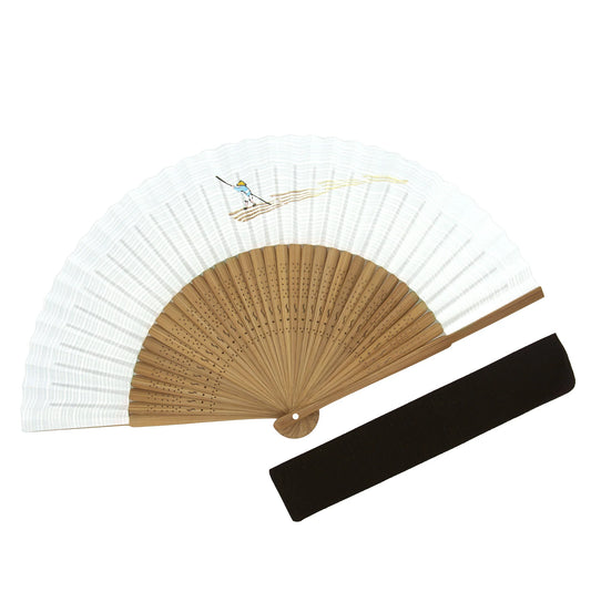 Kyo-sensu (Japanese folding fan) for Men - Raft - , Made in Kyoto, Japan , Kyoto sensu