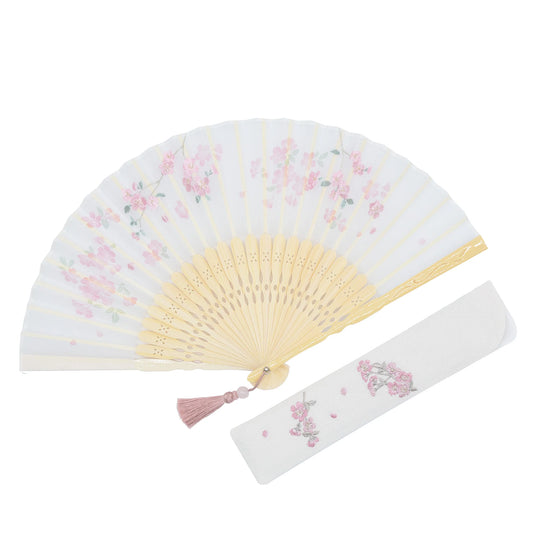 Kyo-sensu (Japanese folding fan) for Women - Cherry Blossom - , Made in Kyoto, Japan , Kyoto sensu
