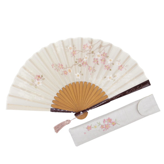 Kyo-sensu (Japanese folding fan) for Women - Cherry Blossom - , Made in Kyoto , Japan, Kyoto sensu