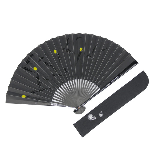 Kyo-sensu (Japanese folding fan) for Men - Urushi Lacquer Painting / Firefly - , Made in Kyoto, Japan , Kyoto sensu