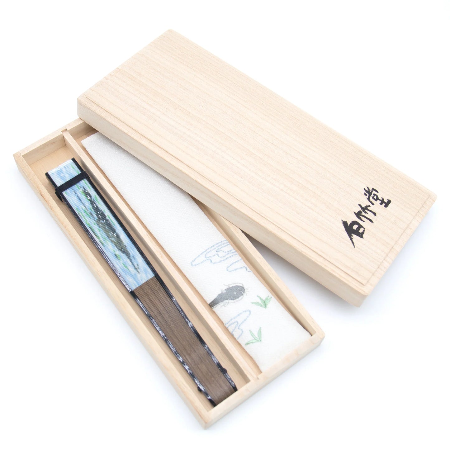 Kyo-sensu (Japanese folding fan) for Men - Kyo-Yuzen / Catfish - , Made in Kyoto, Japan , Kyoto sensu