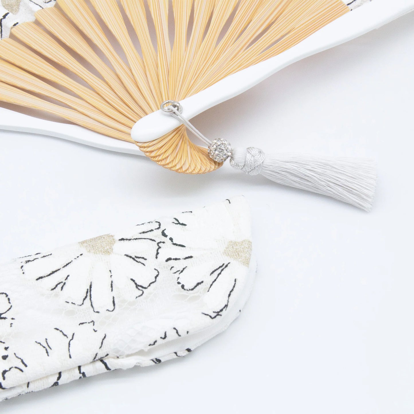 Kyo-sensu (Japanese folding fan) for Women - Marguerite - , Made in Kyoto, Japan , Kyoto sensu