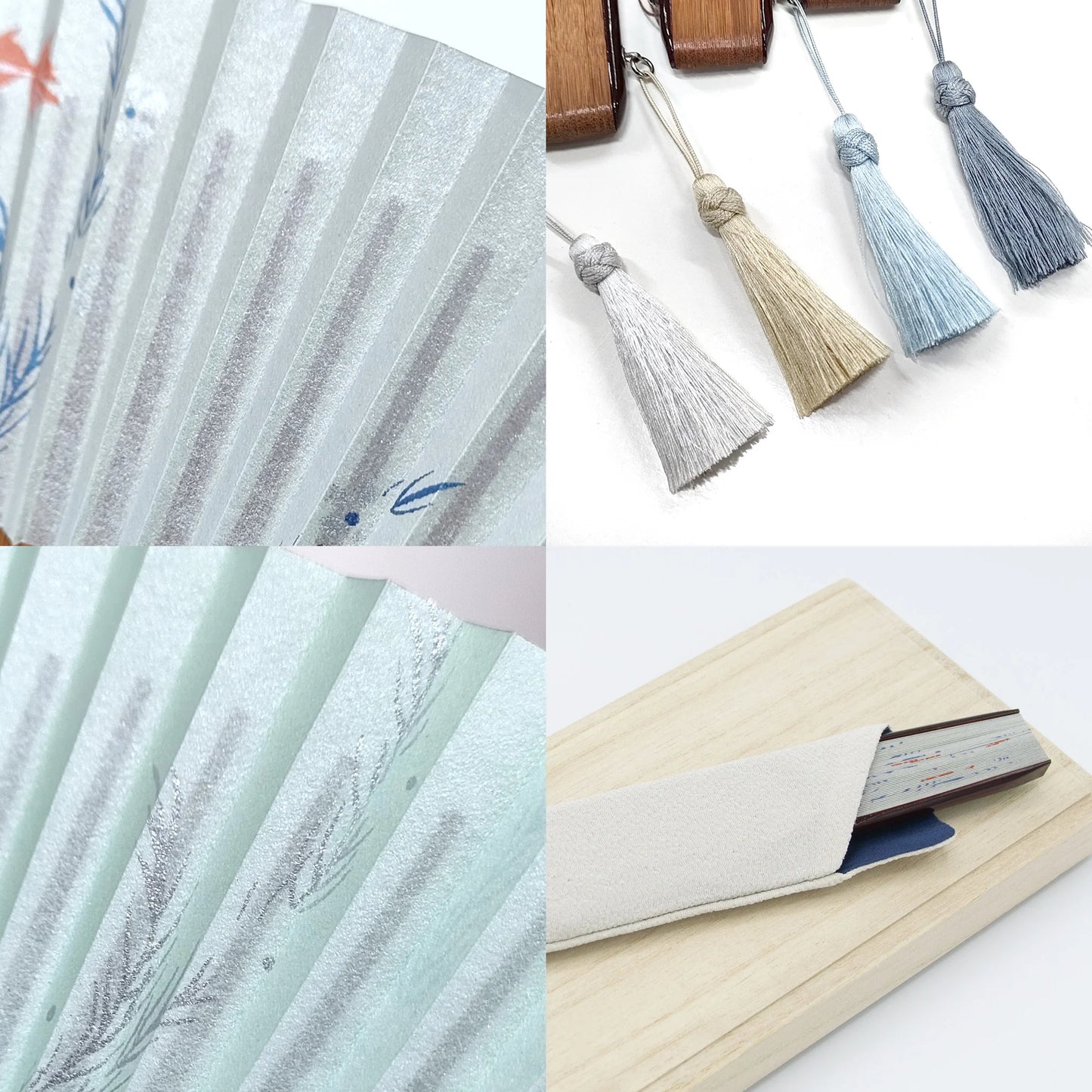 Kyo-sensu (Japanese folding fan) for Women - Firefly - , Made in Kyoto, Japan , Kyoto sensu