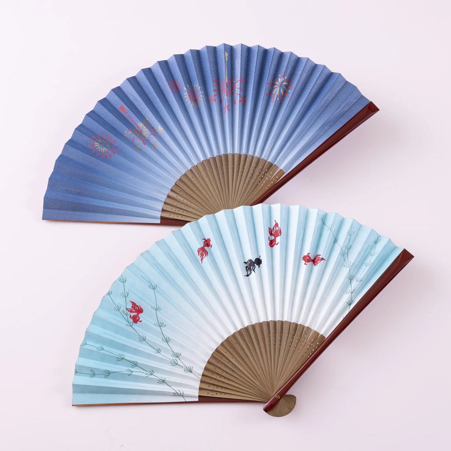 Kyo-sensu (Japanese folding fan) for Women - Fireworks - , Made in Kyoto, Japan , Kyoto sensu