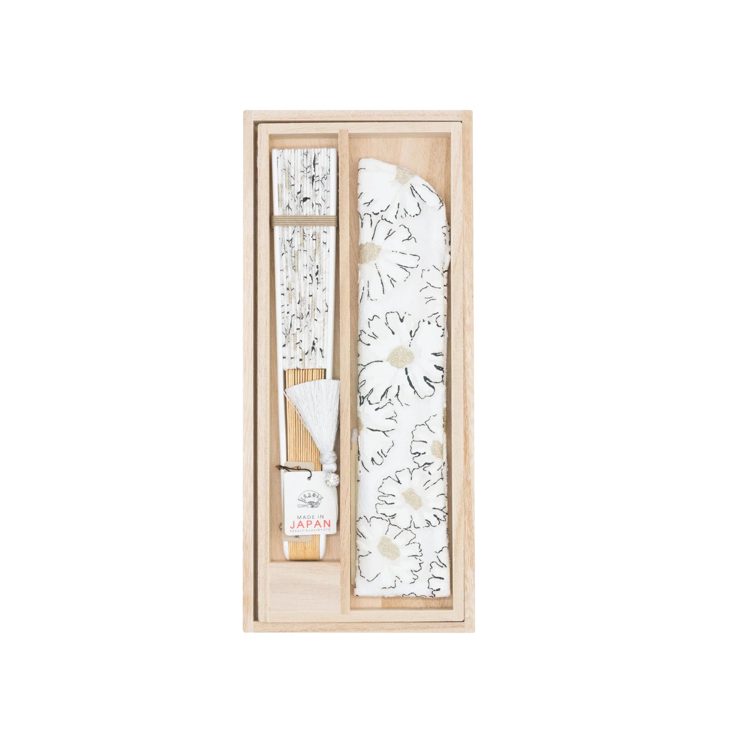 Kyo-sensu (Japanese folding fan) for Women - Marguerite - , Made in Kyoto, Japan , Kyoto sensu