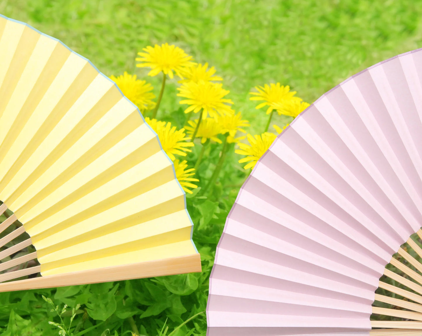 Kyo-sensu (Japanese folding fan) for Women - Traditional Japanese Color / Hanada-iro (Light Blue Color) -, Made in Kyoto, Japan, Kyoto sensu