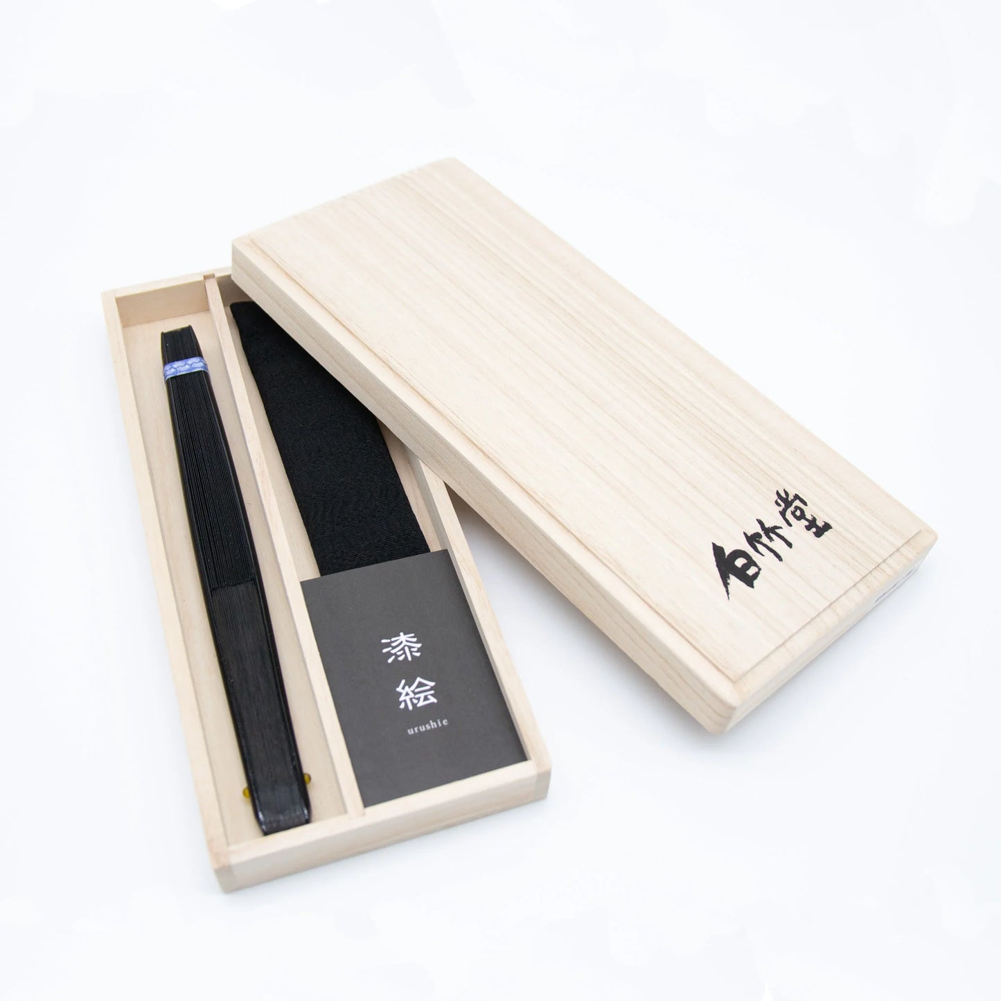 Kyo-sensu (Japanese folding fan) for Men - Urushi Lacquer Painting / Tiger - , Made in Kyoto, Japan , Kyoto sensu