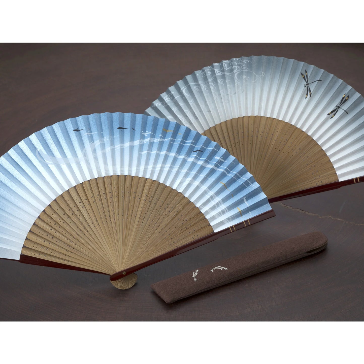 Kyo-sensu (Japanese folding fan) for Men - Gourd - , Made in Kyoto, Japan , Kyoto sensu