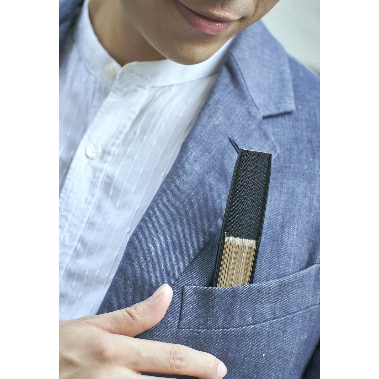 Kyo-sensu (Japanese folding fan) for Men - Asanoha (Hemp Leaf) Pattern -, Made in Kyoto, Japan, Kyoto sensu