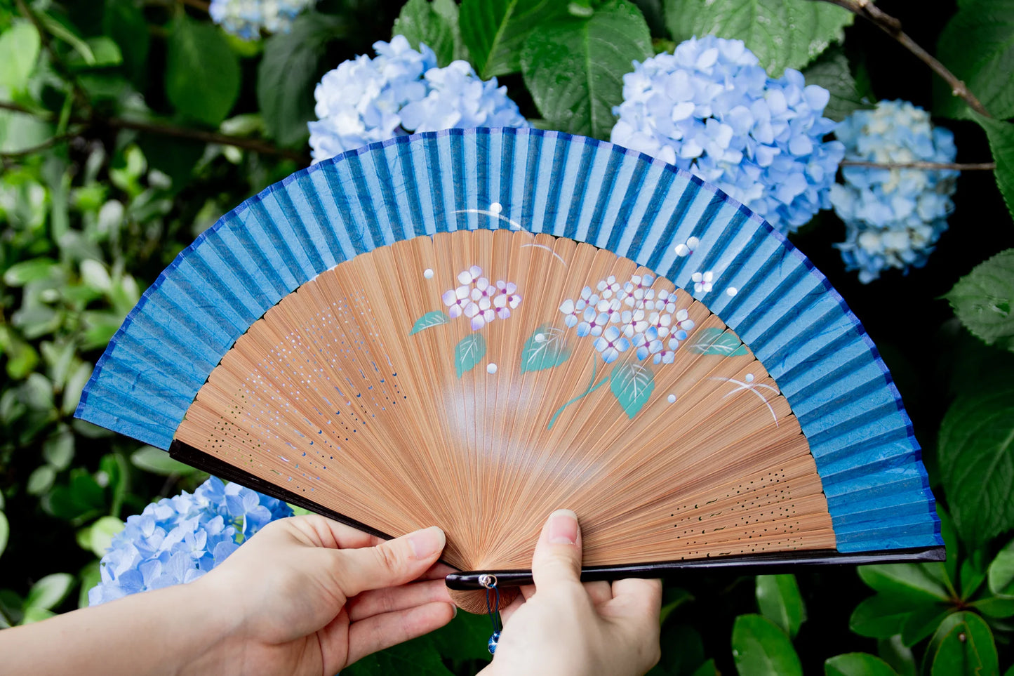 Kyo-sensu (Japanese folding fan) for Women - Dianthus - , Made in Kyoto, Japan , Kyoto sensu