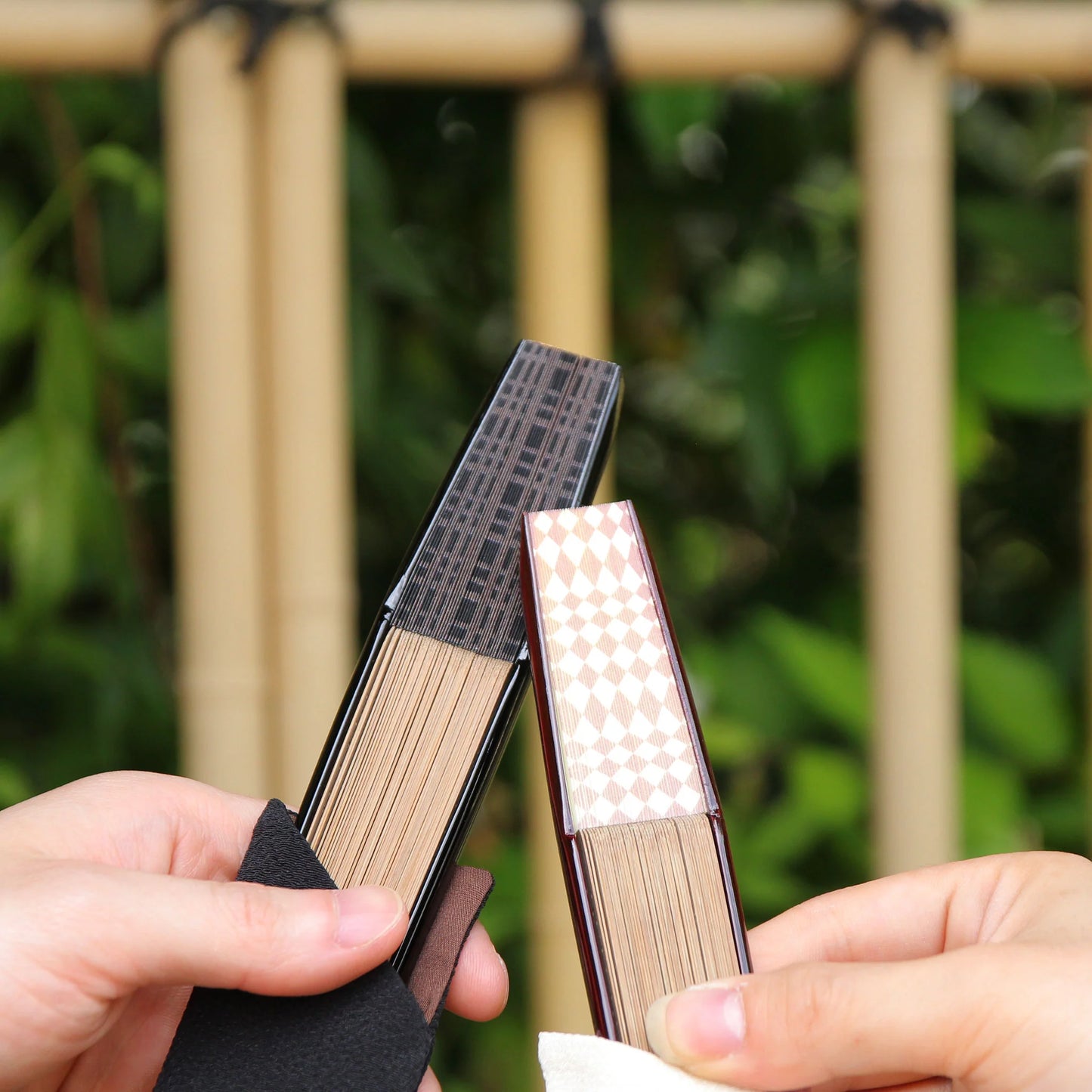Kyo-sensu (Japanese folding fan) for Men - Asanoha (Hemp Leaf) Pattern -, Made in Kyoto, Japan, Kyoto sensu