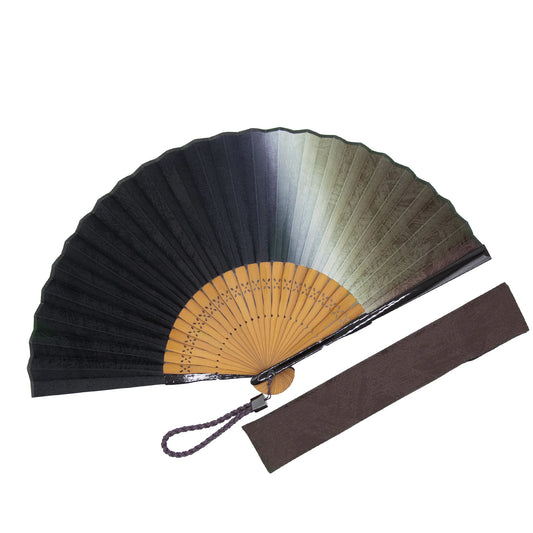 Kyo-sensu (Japanese folding fan) for Men - Kōrozen / Dark Green -, Made in Kyoto, Japan, Kyoto sensu