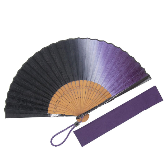 Kyo-sensu (Japanese folding fan) for Men - Kōrozen / Dark Blue-Purple -, Made in Kyoto, Japan, Kyoto sensu