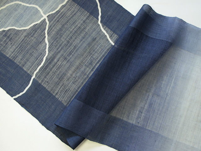 Hand-dyed Linen Noren (Japanese Doorway Curtain) - Medaka (Japanese Killifish) - , Kyoto Noren