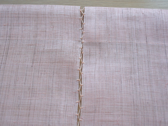 Hand-dyed Linen Noren (Japanese Doorway Curtain) - Nandina Domestica and Adonis Ramosa - , Kyoto Noren