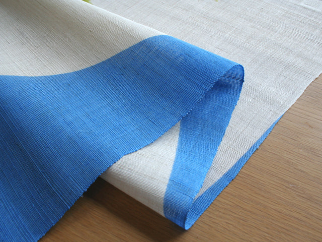 Hand-dyed Linen Noren (Japanese Doorway Curtain) - Maple and Kingfisher - , Kyoto Noren