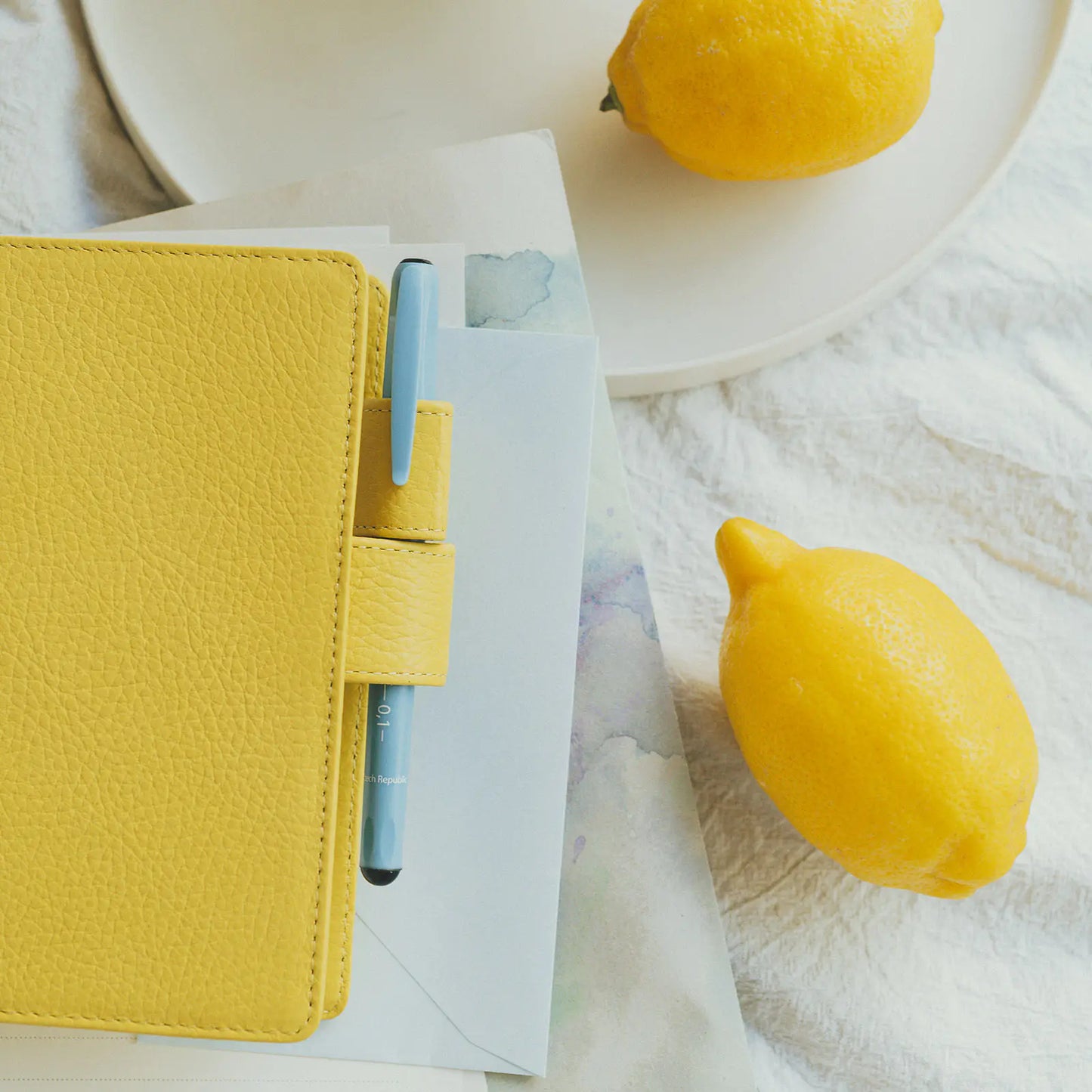 Leather: Brilliant Yellow [Hobonichi Original (A6) Techo Cover] (Cover Only)