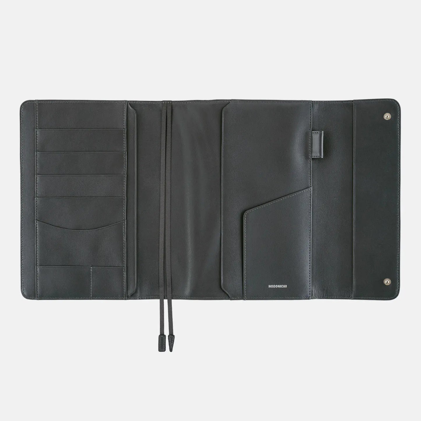 Leather: Charcoal Gray [Hobonichi Cousin (A5) Techo Cover] (Cover Only)