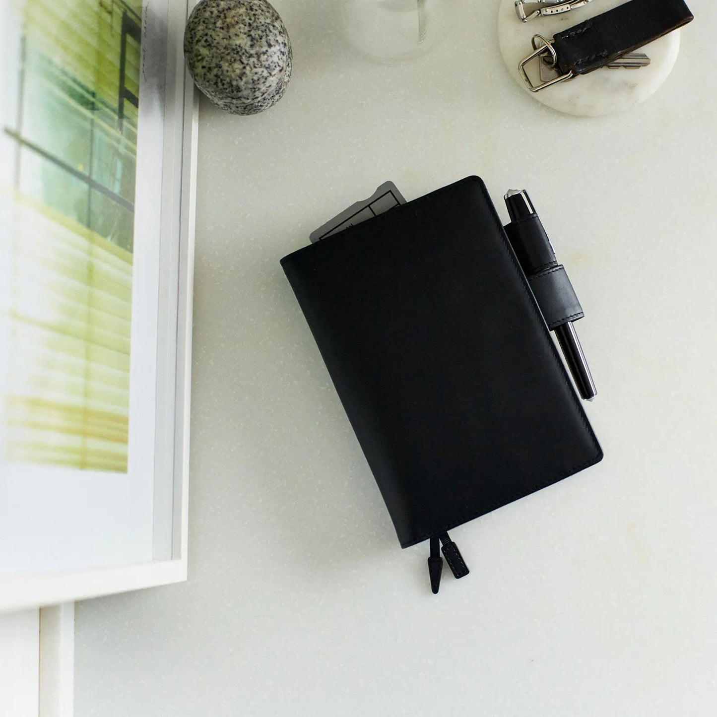 Leather: TS Basic - Black [Hobonichi Original (A6) Techo Cover] (Cover Only)