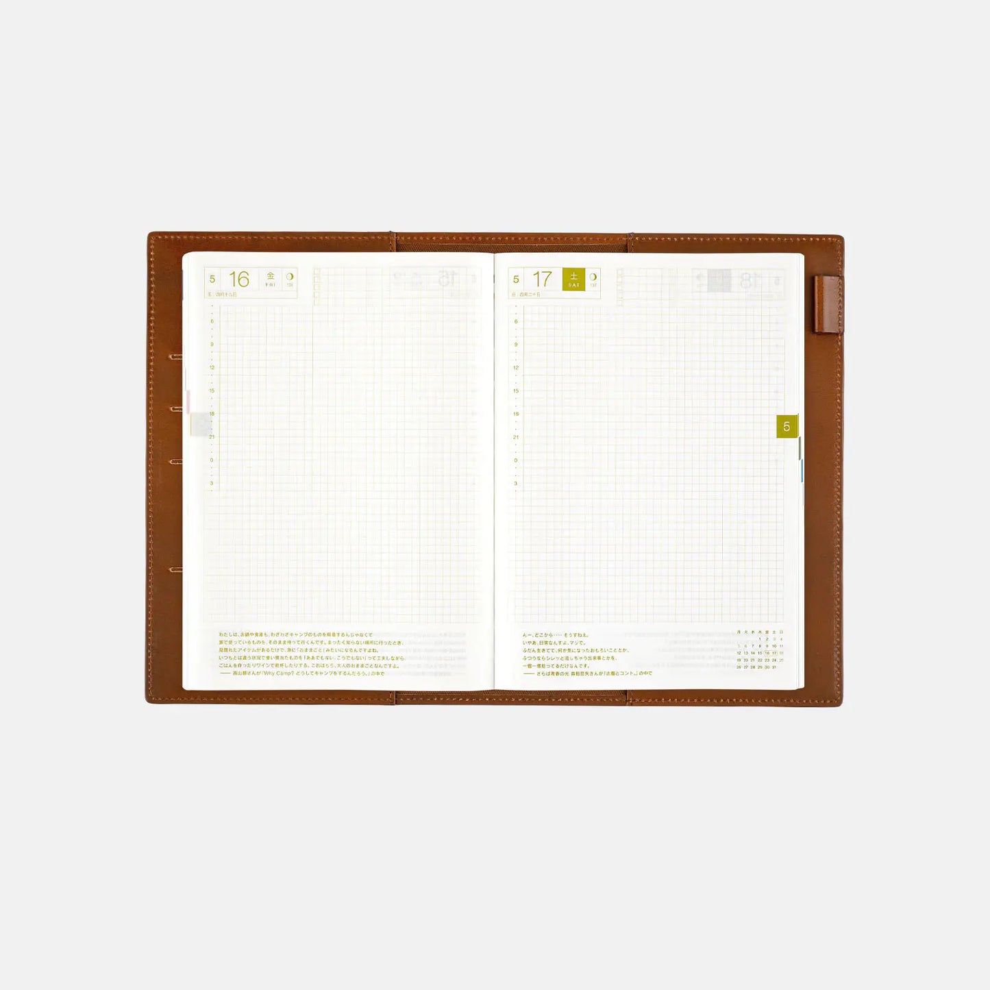Leather: Taut (Brown) [Hobonichi Cousin (A5) Techo Cover] (Cover Only)