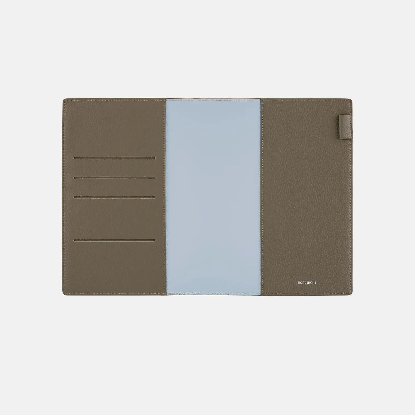 Leather: Taut (Gray & Light Blue) [Hobonichi Cousin (A5) Techo Cover] (Cover Only)