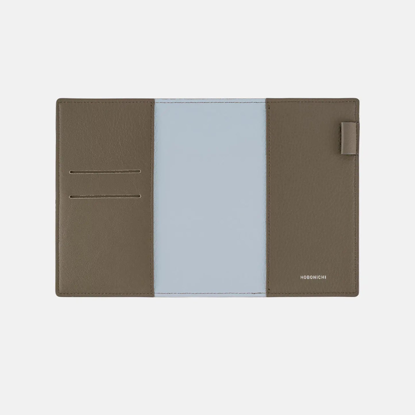 Leather: Taut (Gray & Light Blue) [Hobonichi Original (A6) Techo Cover] (Cover Only)