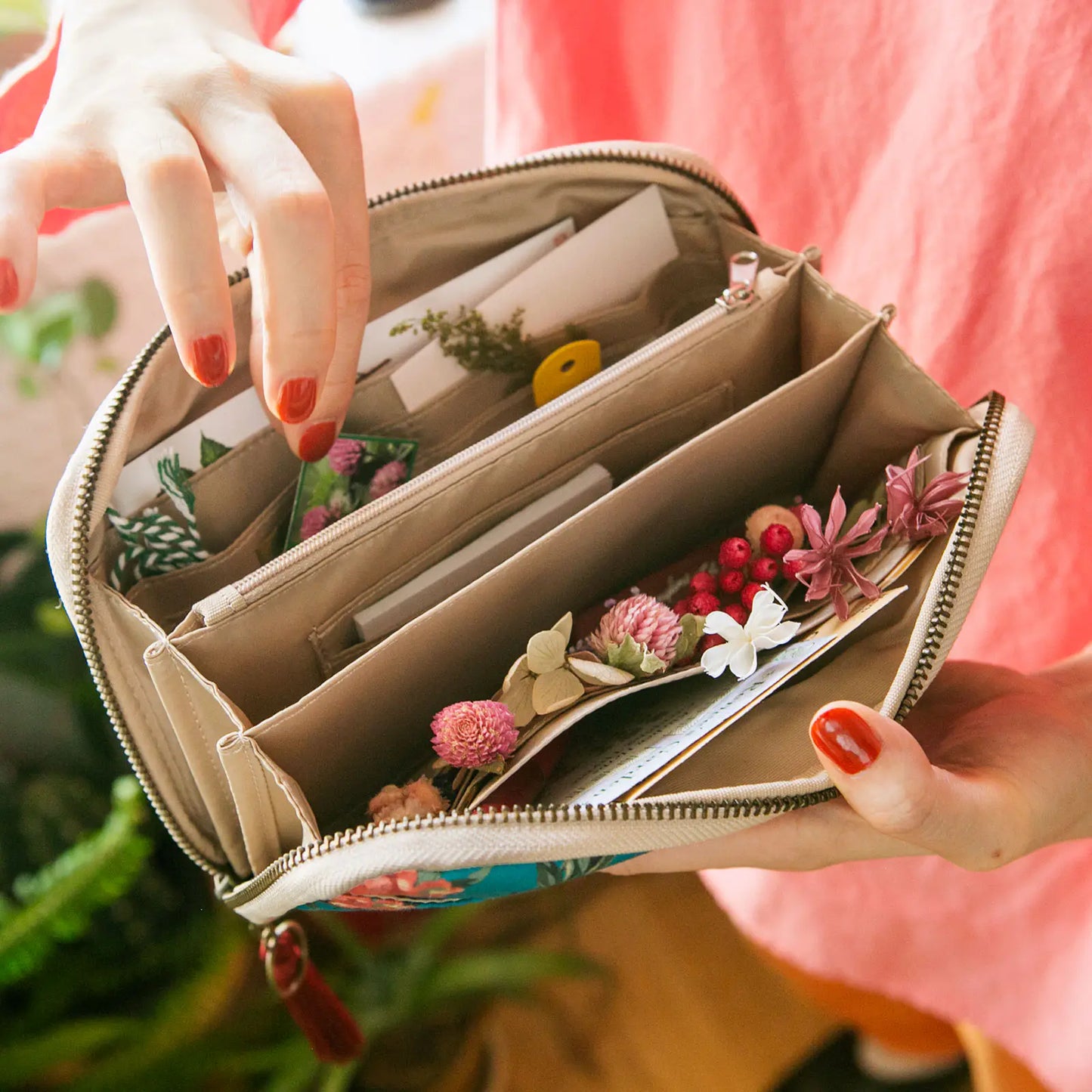 Liberty Fabrics: Decadent Blooms Drawer Pouch Áne,  Hobonichi Drawer Pouch Áne