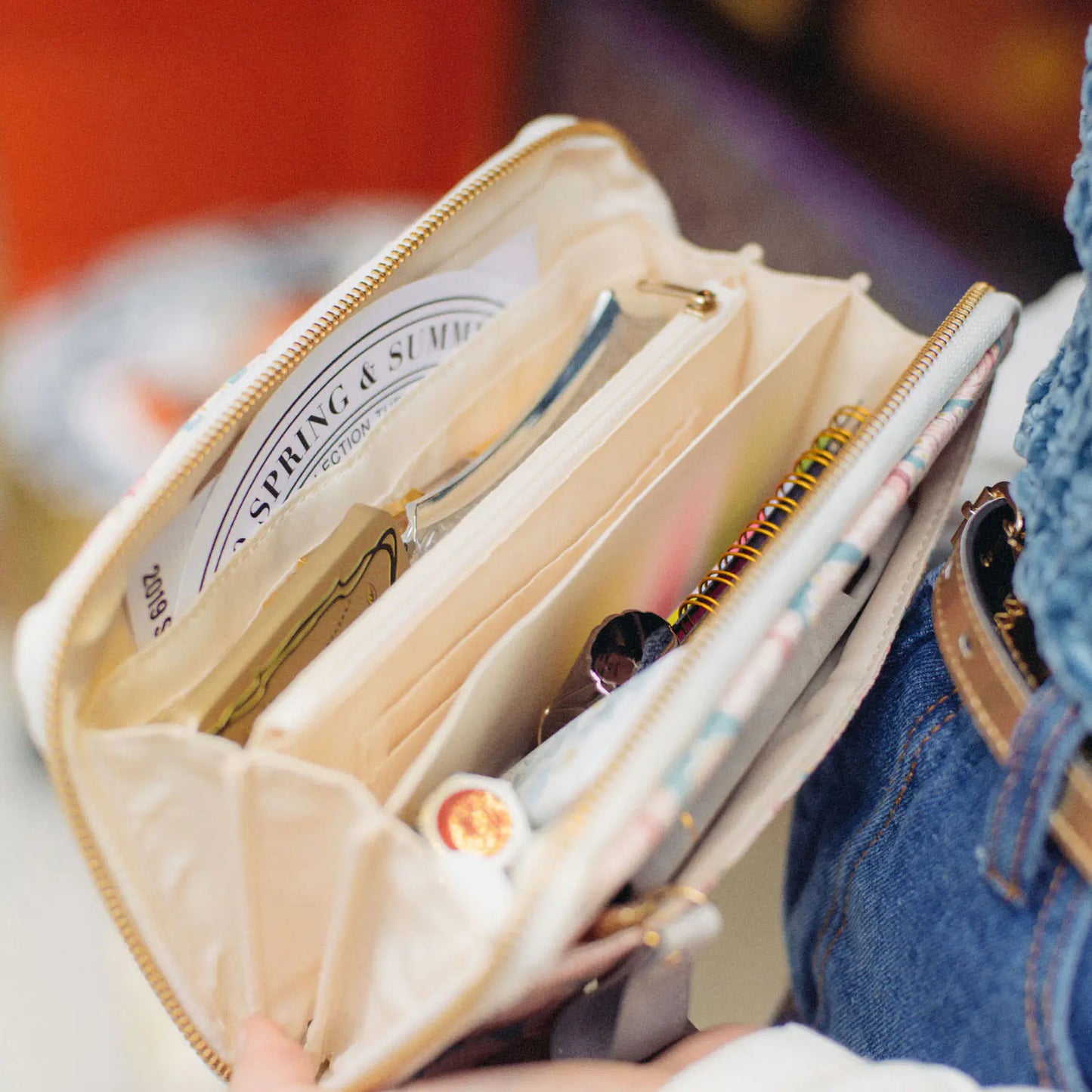 Liberty Fabrics: Peacocks of Grantham Hall Drawer Pouch Áne,  Hobonichi Drawer Pouch Áne