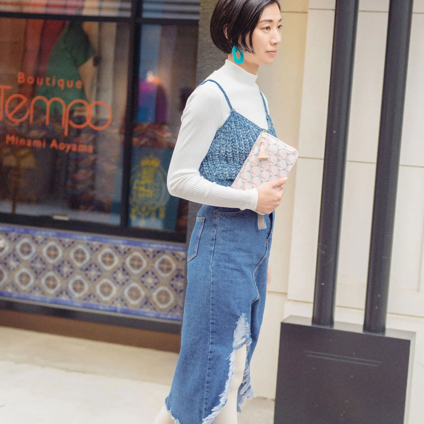 Liberty Fabrics: Peacocks of Grantham Hall Drawer Pouch Áne,  Hobonichi Drawer Pouch Áne