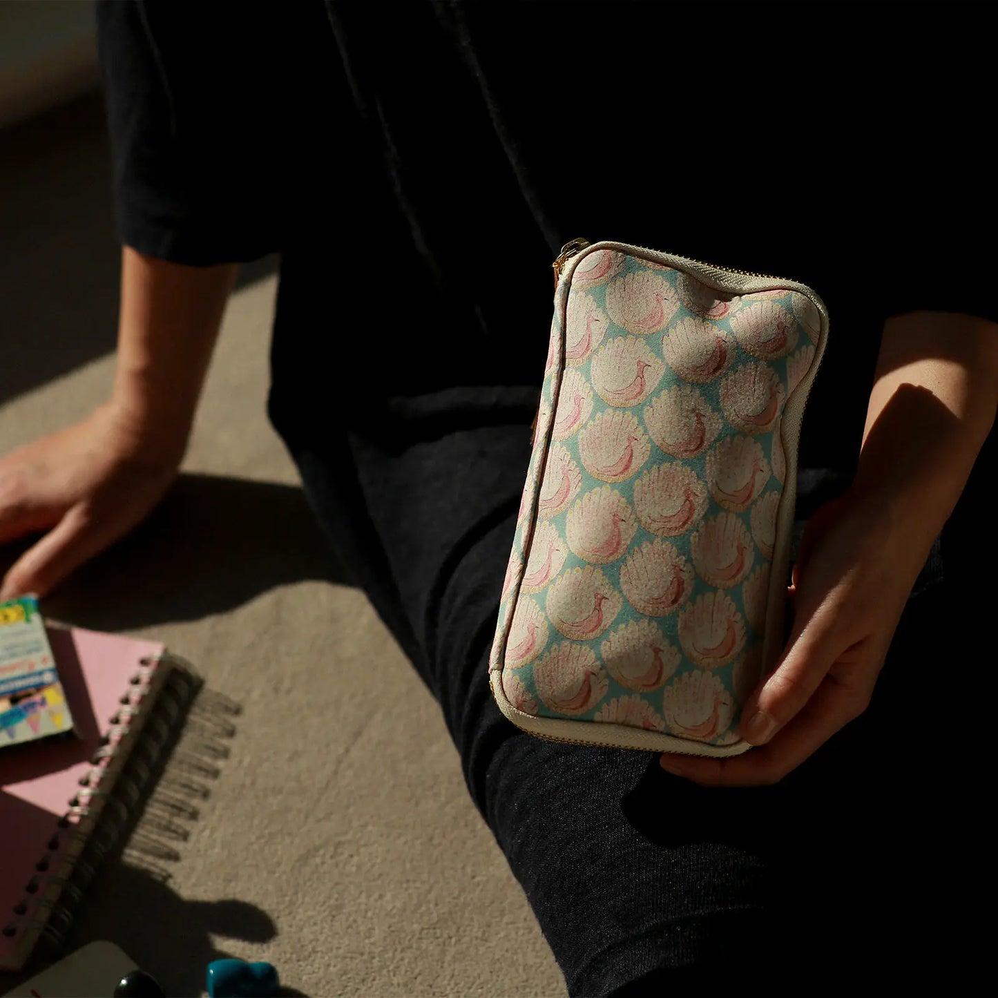 Liberty Fabrics: Peacocks of Grantham Hall Small Drawer Pouch,  Hobonichi Small Drawer Pouch