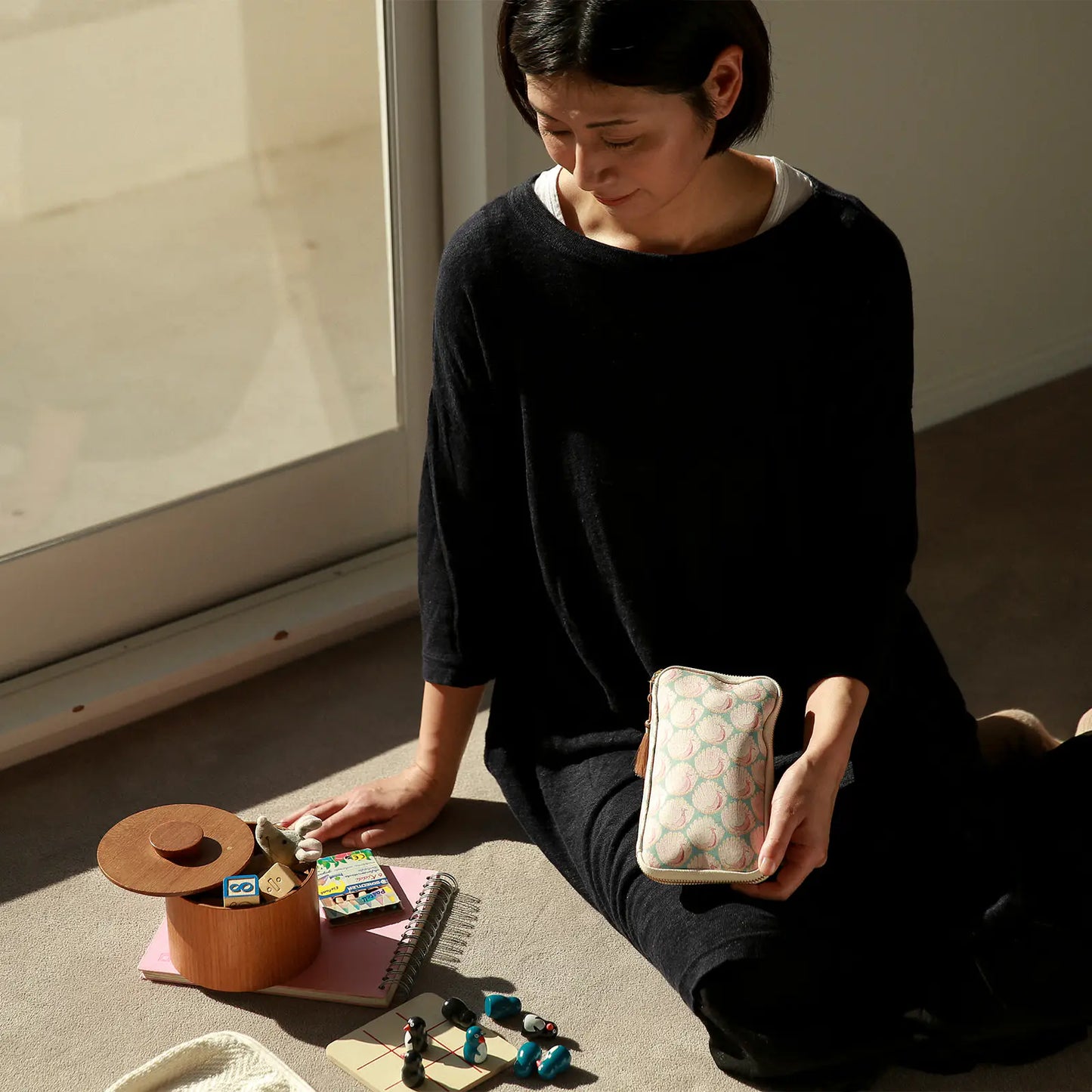 Liberty Fabrics: Peacocks of Grantham Hall Small Drawer Pouch,  Hobonichi Small Drawer Pouch