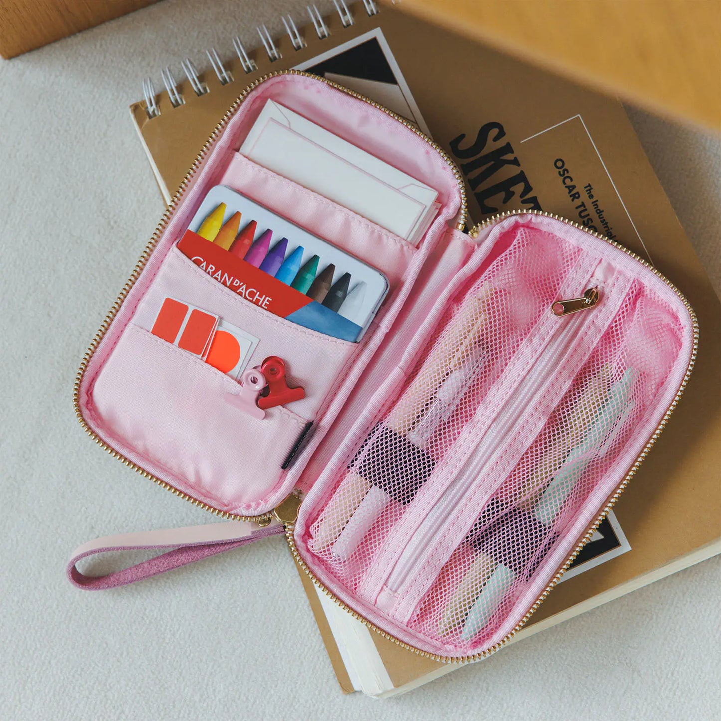 Liberty Fabrics: Sasha Kiora Small Drawer Pouch,  Hobonichi Small Drawer Pouch