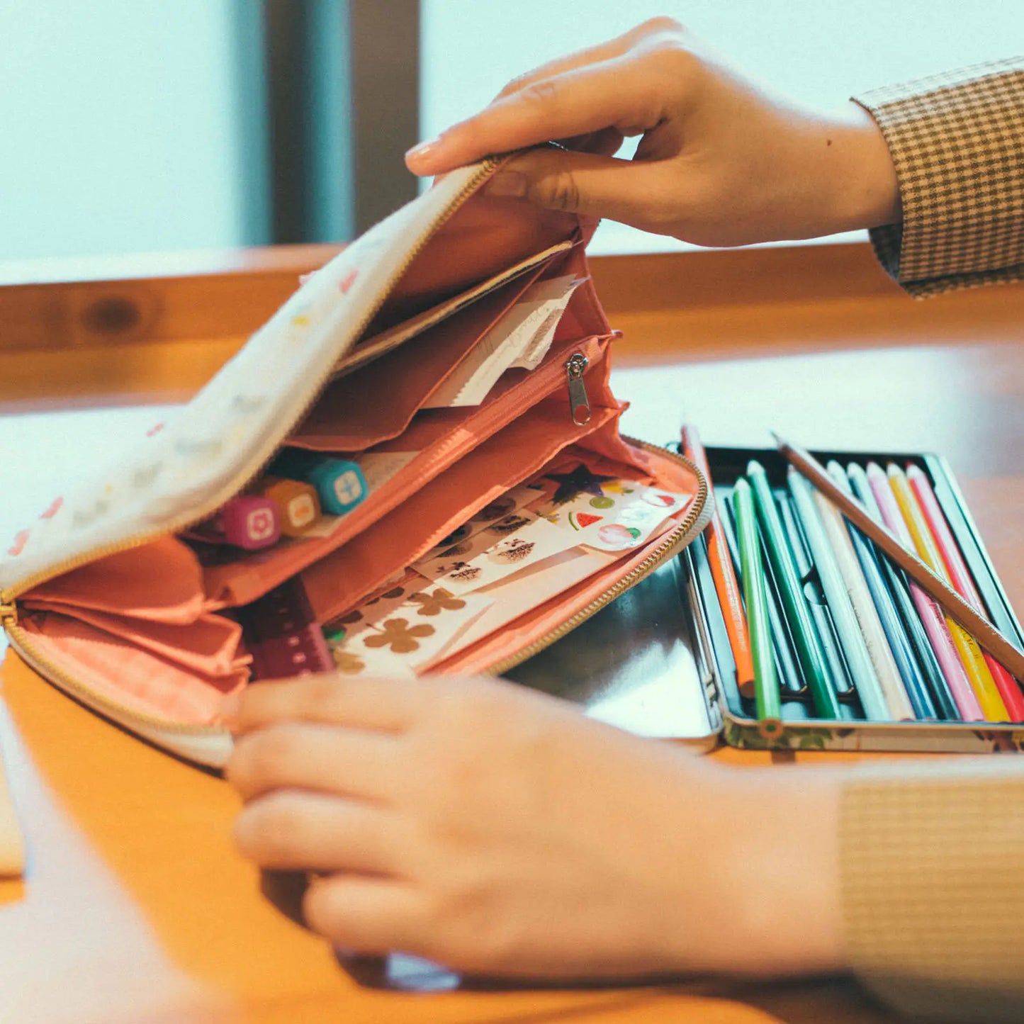 Makino Collection: Dreaming Garden Drawer Pouch Áne,  Hobonichi Drawer Pouch Áne