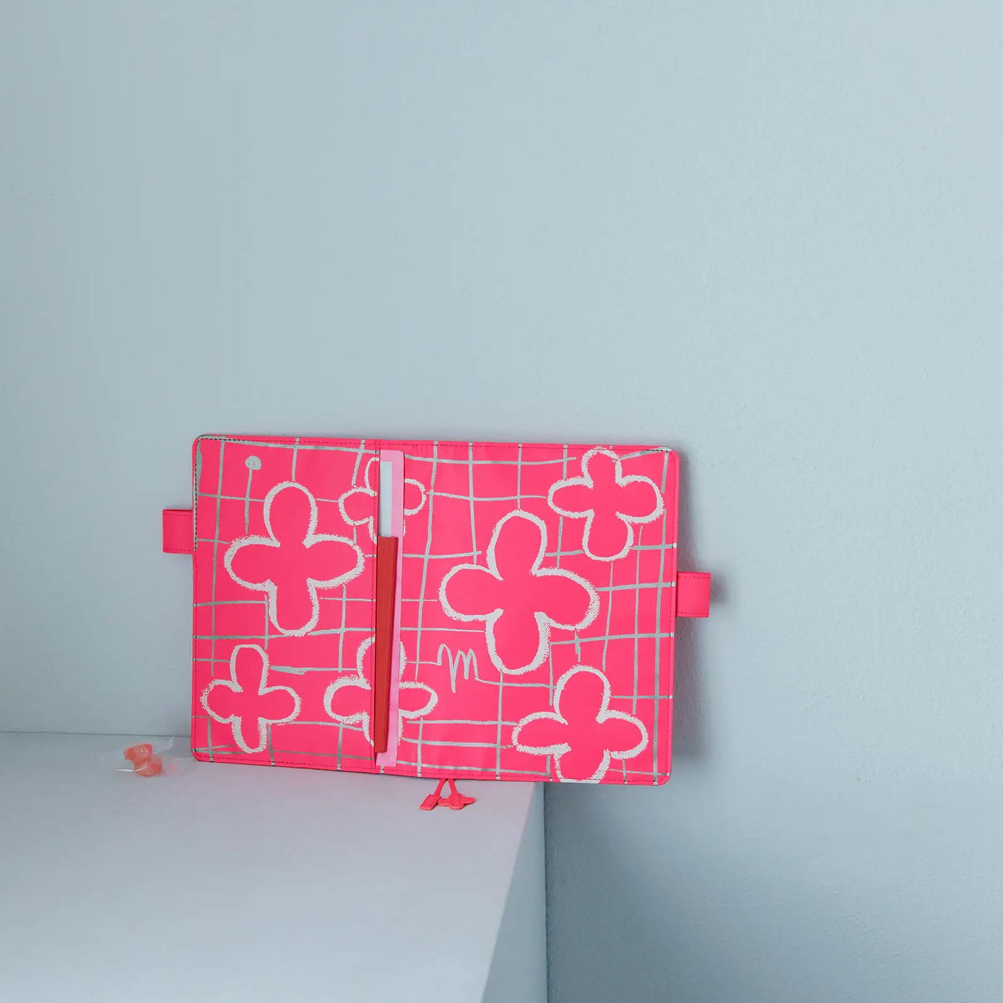 Makoto Matsubayashi: Pink Flowers [Hobonichi Cousin (A5) Techo Cover] (Cover Only)
