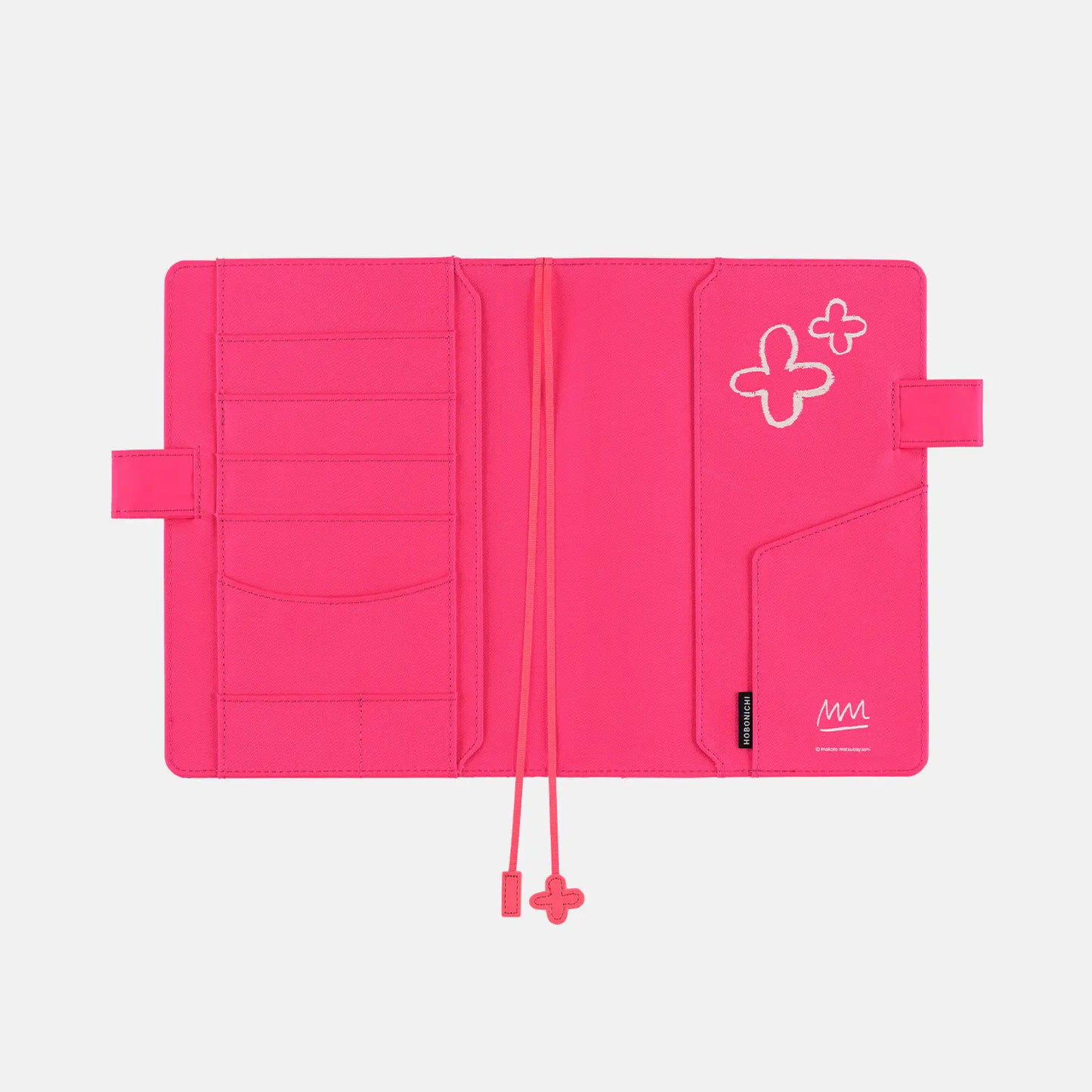 Makoto Matsubayashi: Pink Flowers [Hobonichi Cousin (A5) Techo Cover] (Cover Only)