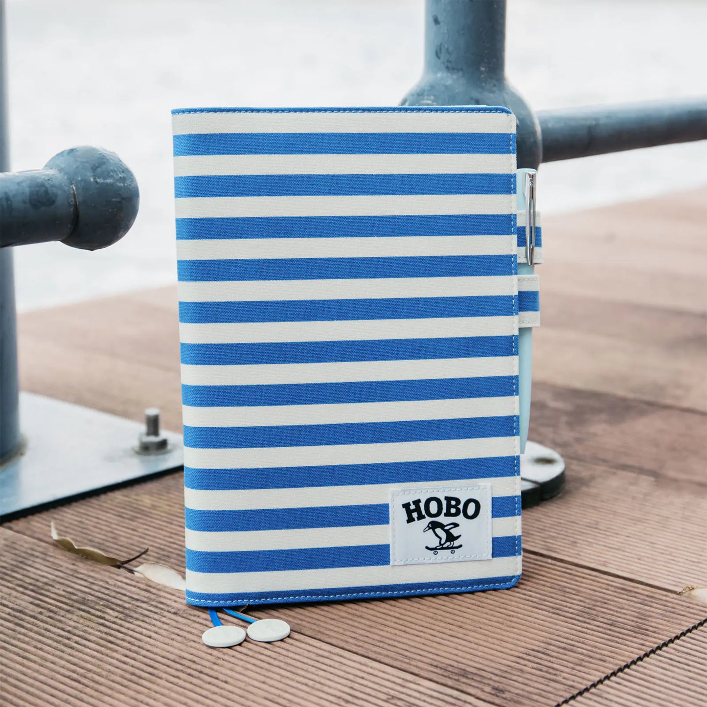 Marine Stripes [Hobonichi Cousin (A5) Techo Cover] (Cover Only)