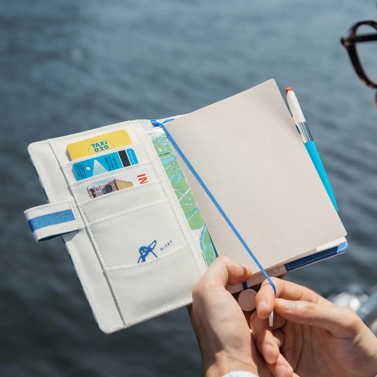 Marine Stripes [Hobonichi Original (A6) Techo Cover] (Cover Only)