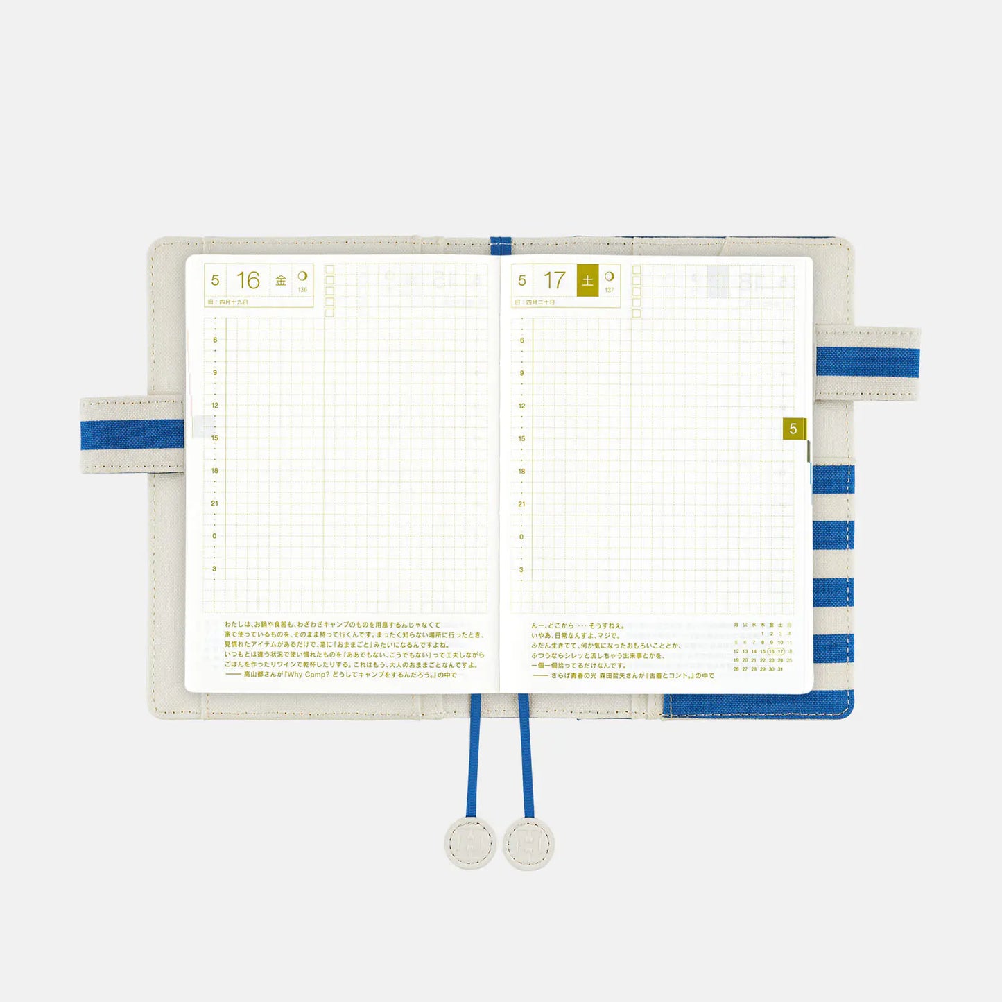 Marine Stripes [Hobonichi Original (A6) Techo Cover] (Cover Only)