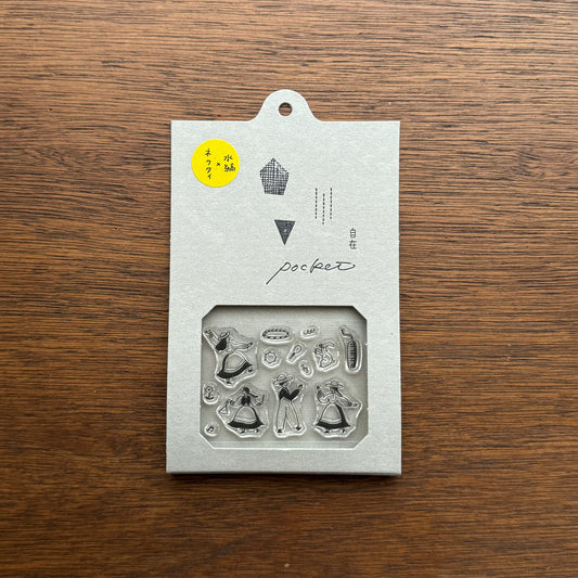 necktie × mizushima: JIZAI Clear Stamp POCKET - Let's Dance! -