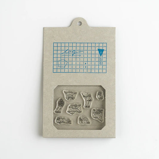 Mizushima: JIZAI Clear Stamp LOG Techo Moriage-tai - 01 -