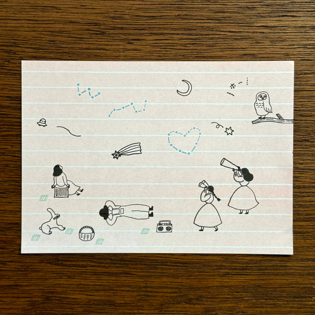necktie × mizushima: JIZAI Clear Stamp BOX Motif set - Searching for Stars -