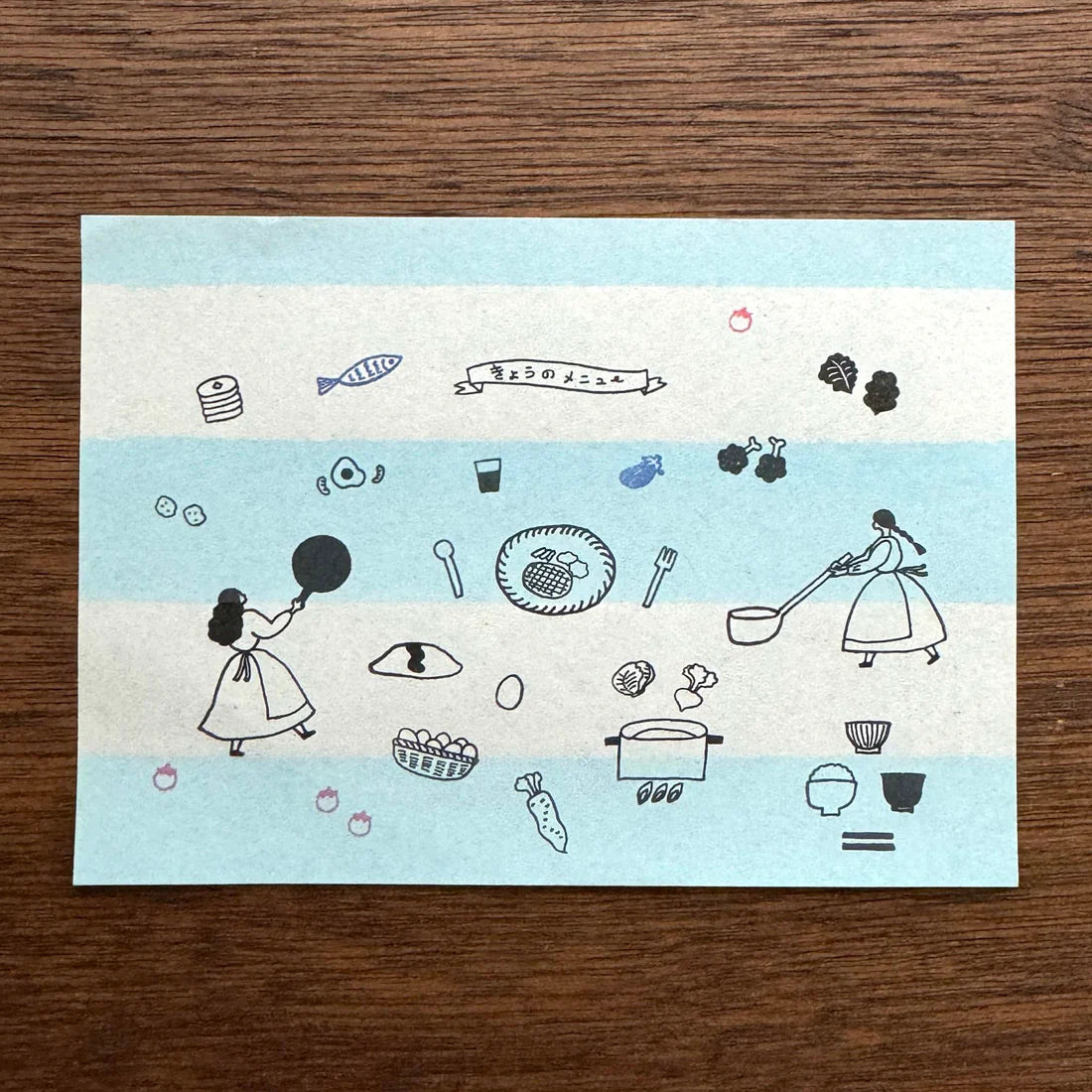 necktie × mizushima: JIZAI Clear Stamp BOX Motif set - Everyday Meals -