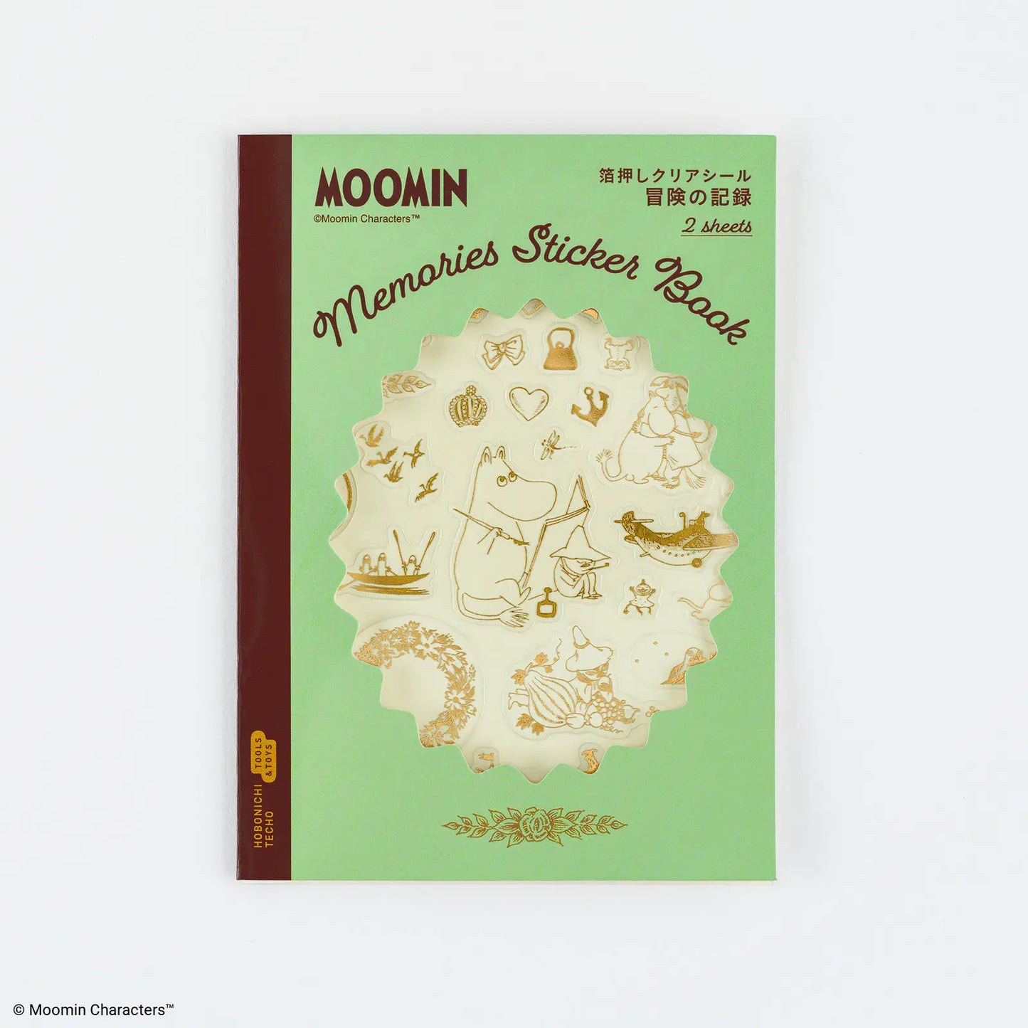 Moomin: Foil-Stamped Clear Stickers (Adventure Log), 2027 Hobonichi Accessories