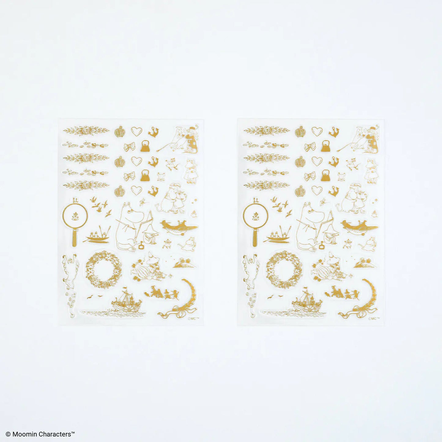 Moomin: Foil-Stamped Clear Stickers (Adventure Log), 2027 Hobonichi Accessories